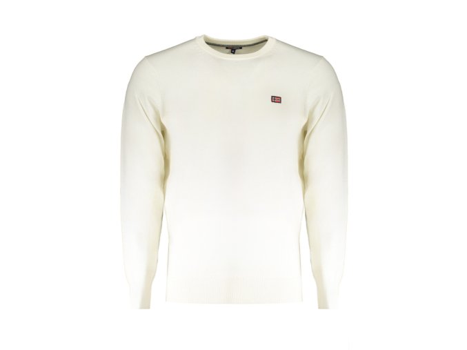 NORWAY 1963 Štýlový Pánsky Pulóver Biela (Veľkosť 2XL, Farba Biela)