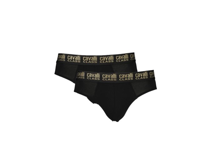 CAVALLI CLASS Perfektné Pánske Slipy Čierna