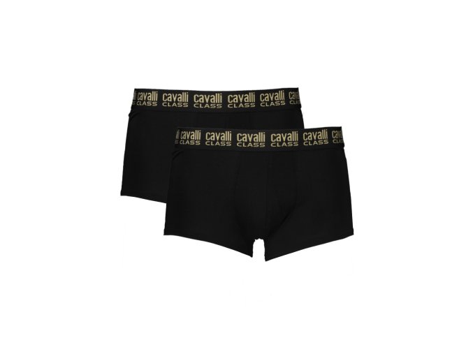 CAVALLI CLASS Perfektné Pánske Boxerky Čierna