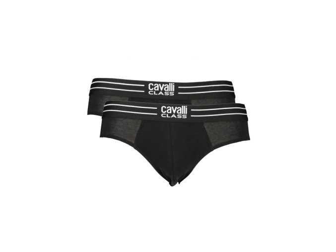 CAVALLI CLASS Perfektné Pánske Slipy Čierna