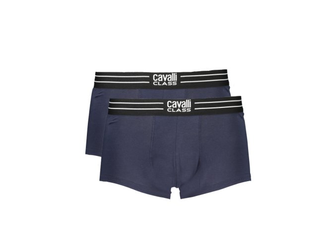 CAVALLI CLASS Perfektné Pánske Boxerky Modrá
