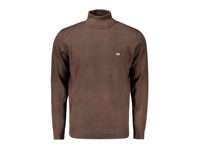 NORWAY 1963 Štýlový Pánsky Pulóver Hnedá (Veľkosť 2XL, Farba Hnedá)