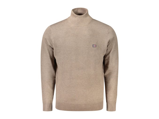 NORWAY 1963 Štýlový Pánsky Pulóver Hnedá (Veľkosť 2XL, Farba Hnedá)