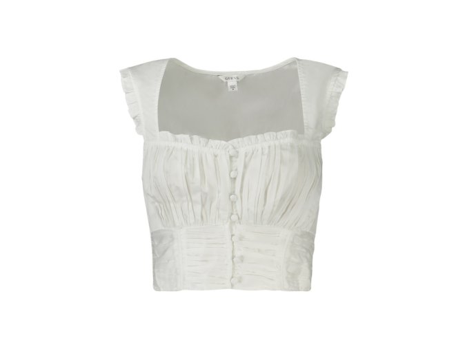 GUESS JEANS Guess Jeans Top Donna Bianco (Veľkosť XS, Farba Biela)