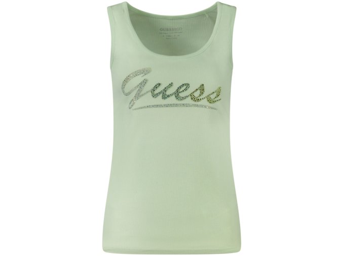 GUESS JEANS Perfektný Dámsky Top Zelená