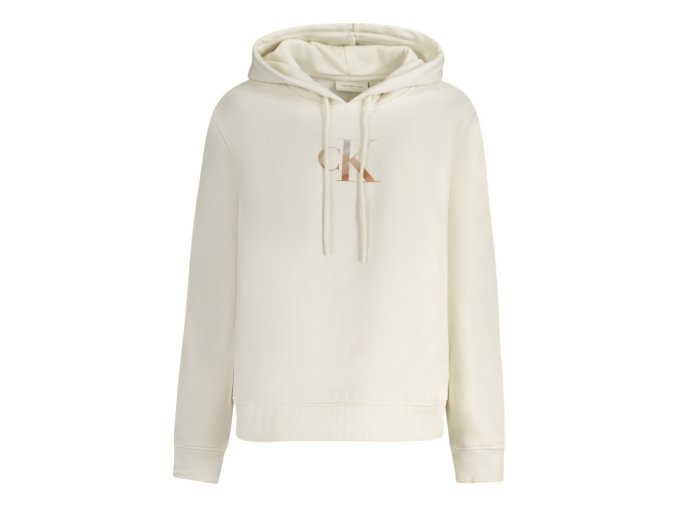 Dámska Mikina bez zipsu Calvin Klein Biela