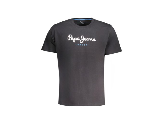 Pepe Jeans Perfektné Pánske Tričko Krátky Rukáv Čierna