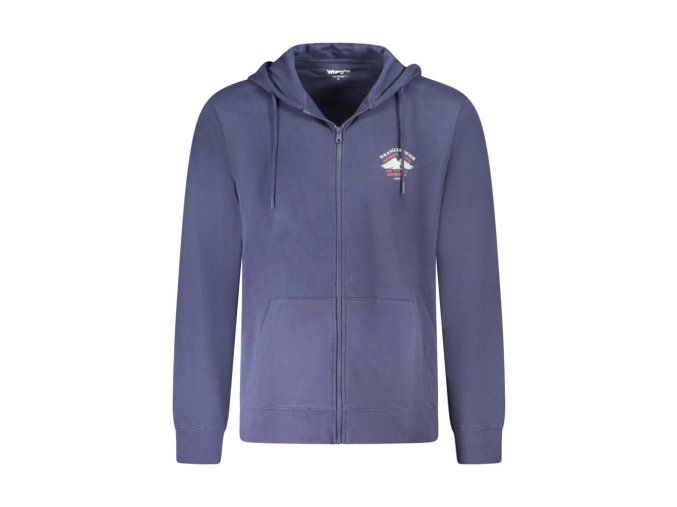 Pánska Mikina na zips Wrangler Modrá (Veľkosť S, Farba modrá)