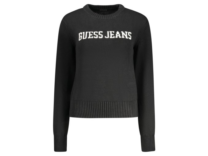 GUESS JEANS Štýlový Dámsky Pulóver Čierna (Veľkosť S, Farba čierna)