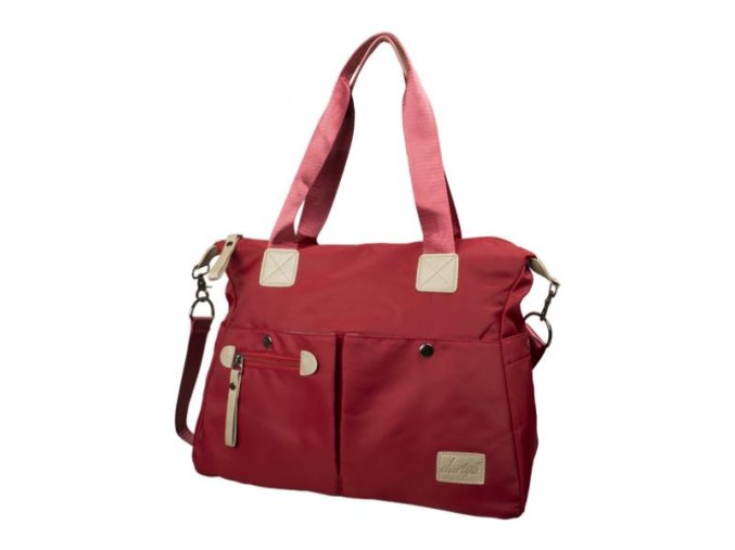 Veľká Elegantná Kabelka cez rameno dariya® 40x30x16cm bordová
