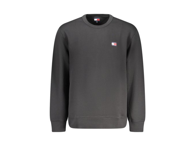 Pánska Mikina bez zipsu Tommy Hilfiger Čierna (Veľkosť XL, Farba čierna)
