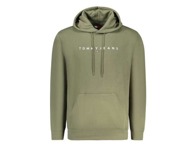 Pánska Mikina bez zipsu Tommy Hilfiger Zelená (Veľkosť S, Farba zelená)
