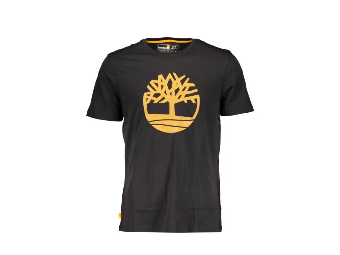 Timberland Perfektné Pánske Tričko Krátky Rukáv Čierna (Veľkosť M, Farba čierna)