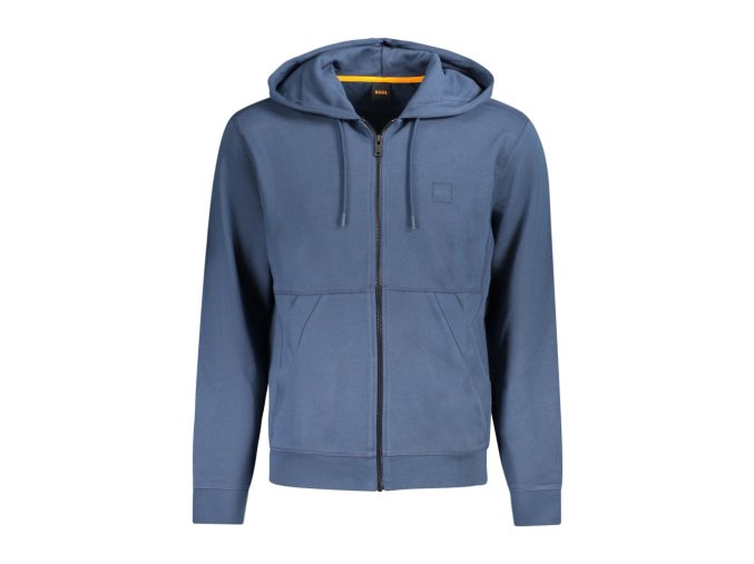 Pánska Mikina na zips Boss Modrá (Veľkosť 2XL, Farba modrá)