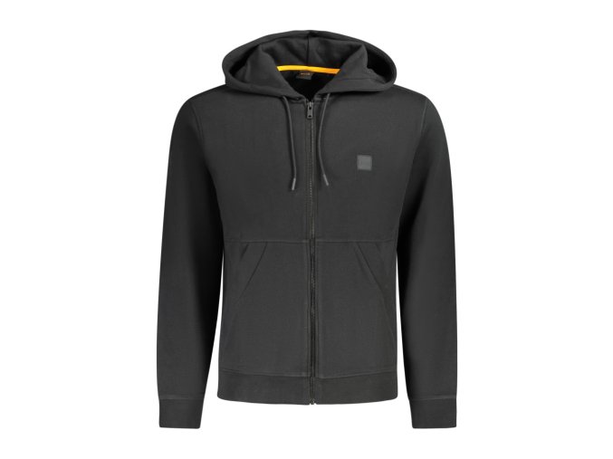 Pánska Mikina na zips Boss Čierna (Veľkosť S, Farba čierna)