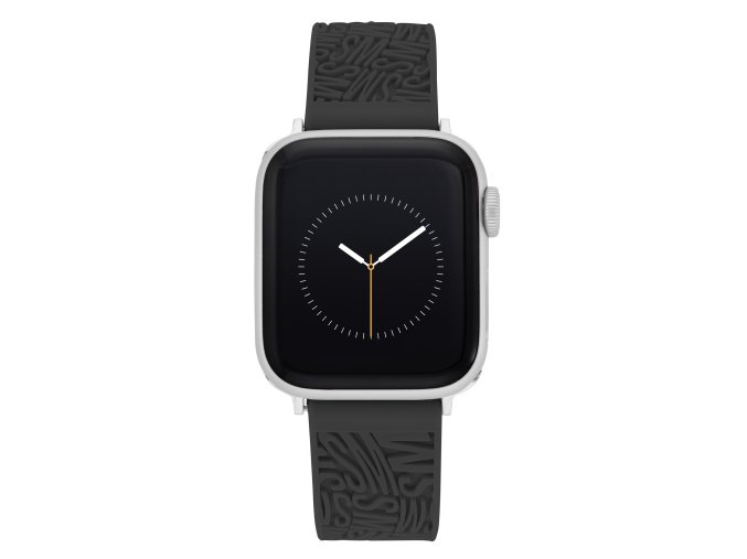 Steve Madden Silikónový remienok čierny pre Apple Watch 38/40/41 WS/1003BKSV384041