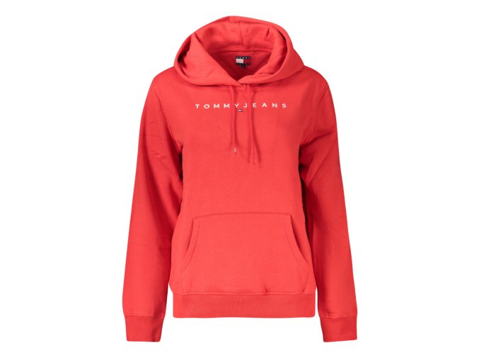 Dámska Mikina bez zipsu Tommy Hilfiger Červená (Veľkosť XS, Farba červená)