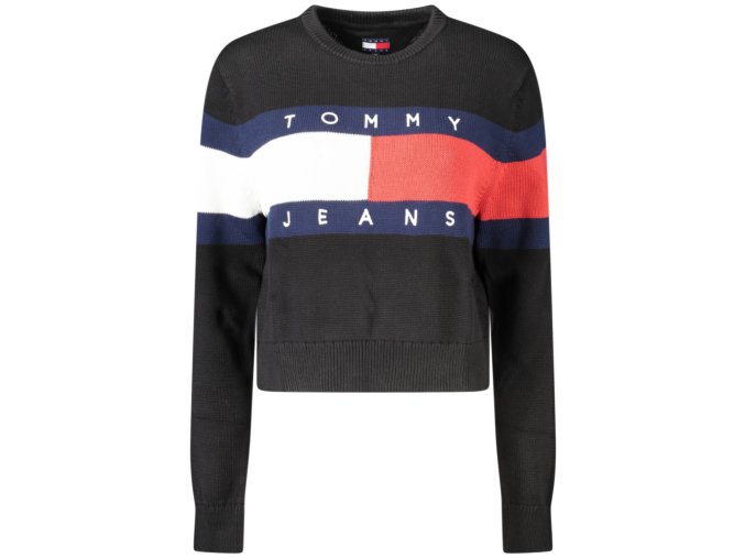 Tommy Hilfiger Štýlový Dámsky Pulóver Čierna