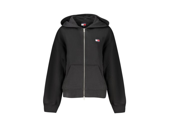 Dámska Mikina so zipsom Tommy Hilfiger Čierna