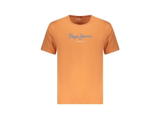 Pepe Jeans Perfektné Pánske Tričko Krátky Rukáv Oranžová