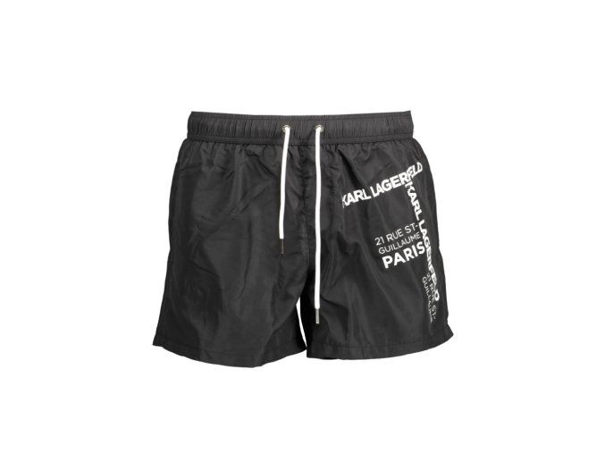 KARL LAGERFELD BEACHWEAR Perfektné Pánske Plavky Čierna (Veľkosť S, Farba čierna)