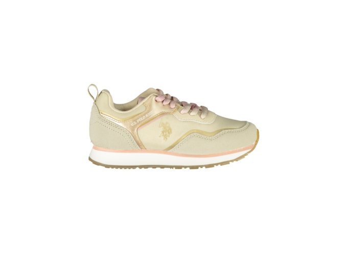 U.S. POLO ASSN. Us Polo Assn športová obuv pre deti béžová (Veľkosť 27, Farba Bežová)