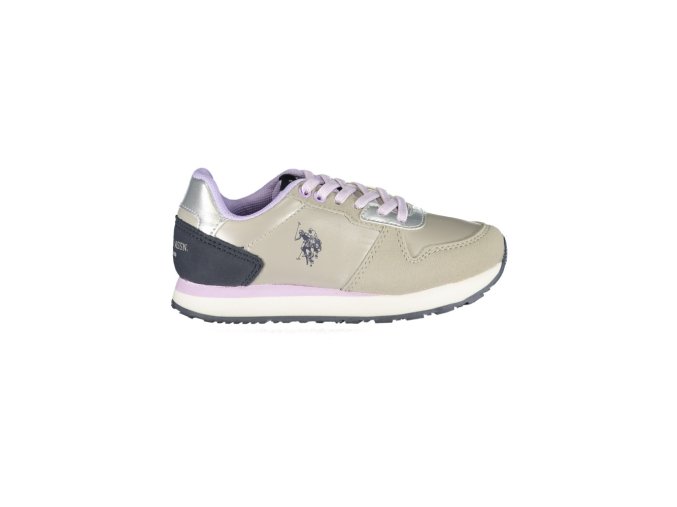 U.S. POLO ASSN. Us Polo Assn športová obuv pre deti strieborná (Veľkosť 27, Farba Strieborná)