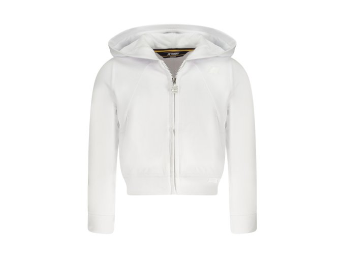 K-WAY K Way Mikina so zipsom Girl White (Veľkosť 10A, Farba Biela)