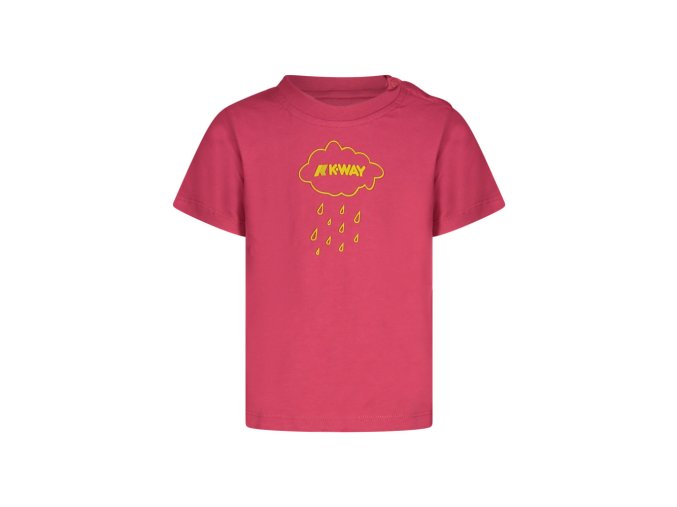 K-WAY K Way tričko s krátkym rukávom Girl Pink (Veľkosť 3-6M, Farba ružová)