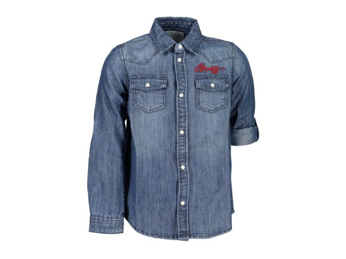 GUESS JEANS Guess Jeans Košeľa s dlhým rukávom Girl Blue (Veľkosť 12A, Farba modrá)