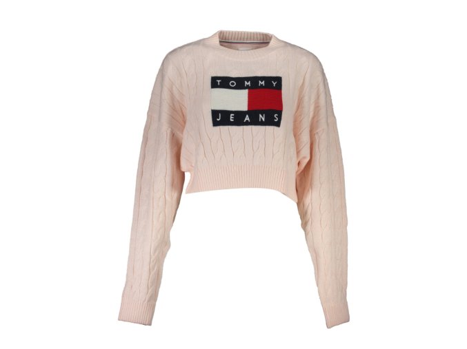 Tommy Hilfiger Štýlový Dámsky Pulóver Ružová (Veľkosť 2XS, Farba ružová)