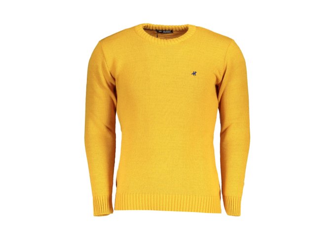 U.S. GRAND POLO Štýlový Pánsky Pulóver Žltá (Veľkosť 2XL, Farba žltá)