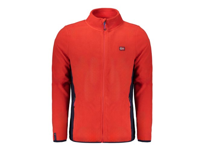 NORWAY 1963 Perfektná Pánska Mikina na zips Červená