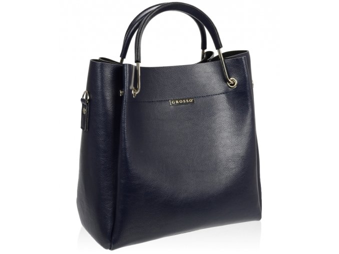 tmavomodra elegantna kabelka v18sm085blu grosso