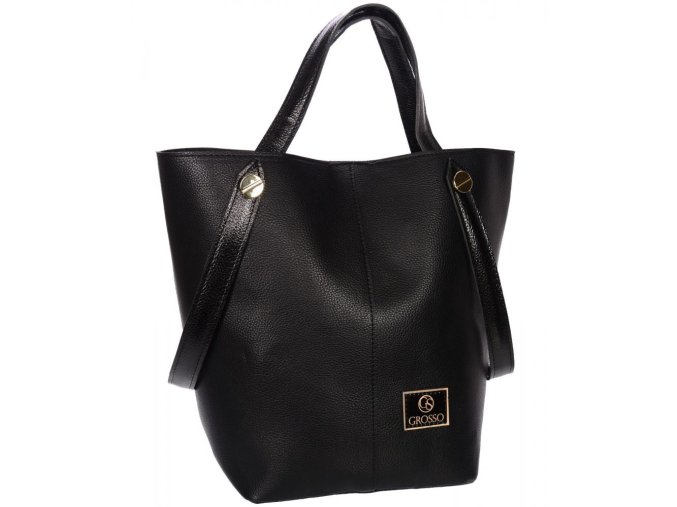 cerna shopper damska kabelka s683 grosso 1