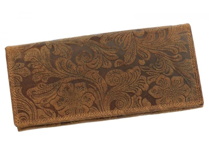kozena damska penezenka l651 hneda 1