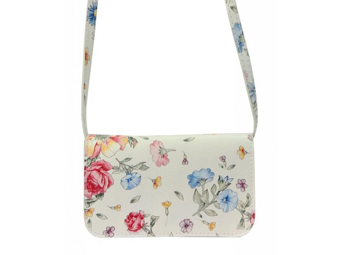 kozena damska crossbody kabelka gregorio 107fl bila kvety