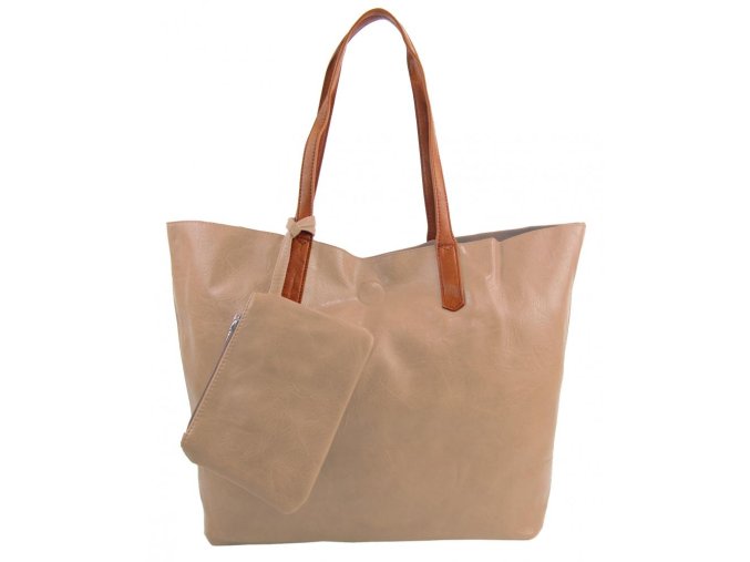 shopper damska kabelka h20233 latte hneda