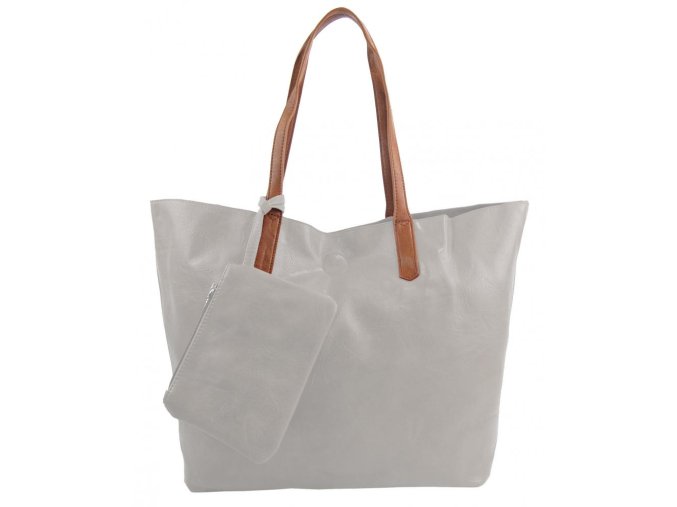 shopper damska kabelka h20233 seda