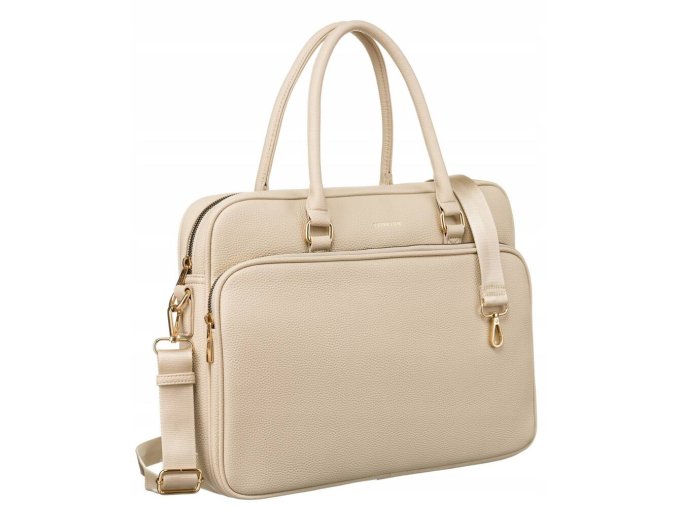 damska taska na notebook peterson 9619 bezova 1