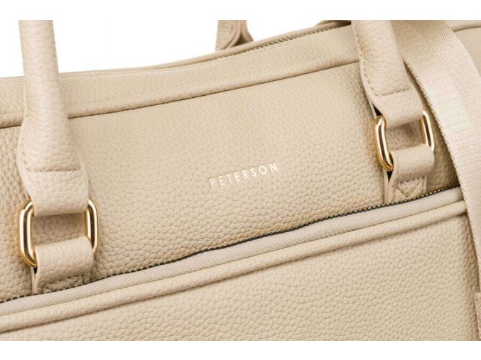 damska taska na notebook peterson 9619 bezova 4