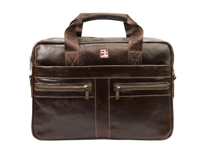 kozena panska aktovka nordee s134 tmave hneda 1