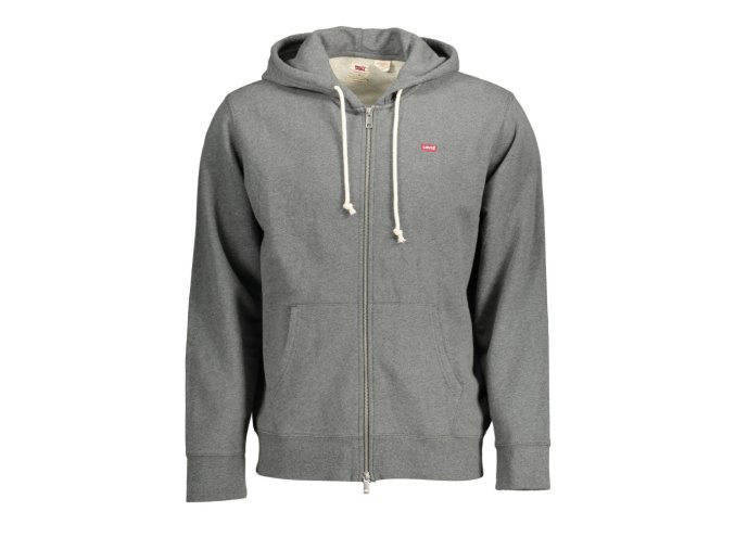 LEVI'S Perfektná Pánska Mikina na zips Šedá (Veľkosť M, Farba šedá)