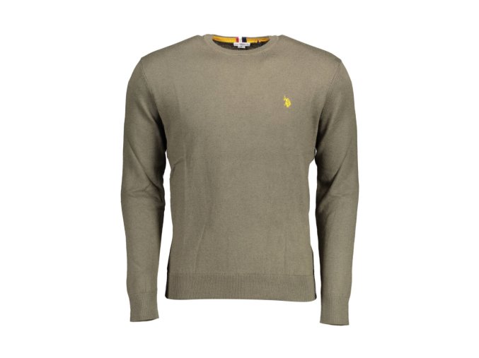 U.S. POLO Štýlový Pánsky Pulóver Zelená (Veľkosť XL, Farba zelená)