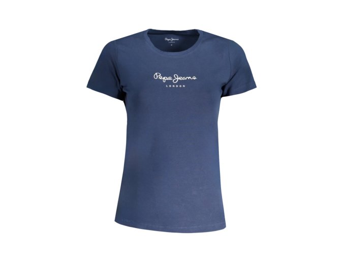 Pepe Jeans Perfektné Dámske Tričko Krátky Rukáv modrá (Veľkosť S, Farba modrá)