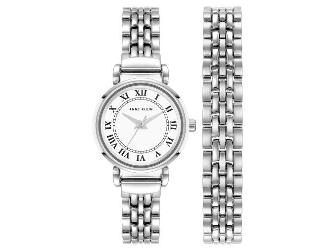 12143 3 anne klein damska darkova sada hodinek a naramku ak 4145svst