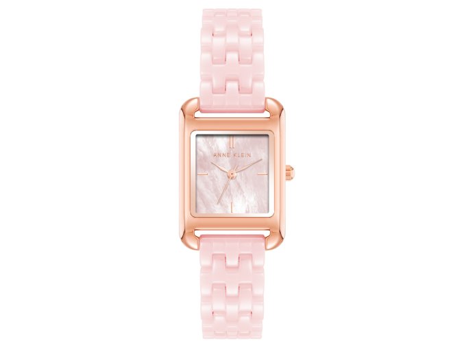 11570 anne klein damske hodinky hranate ruzovo zlate ak 5022rgpk