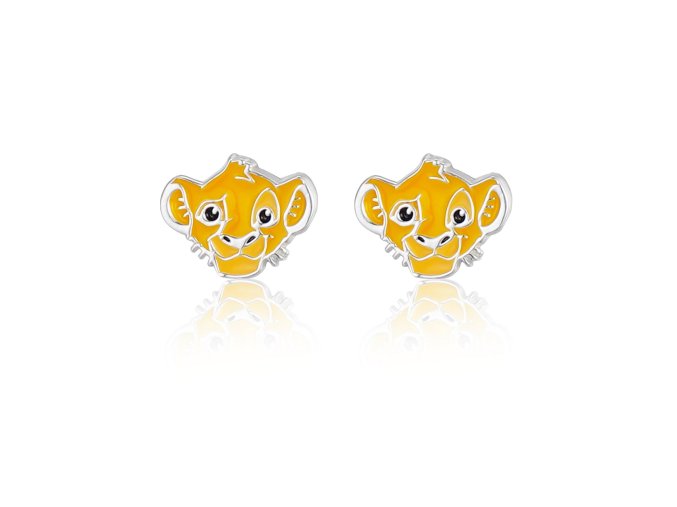 13039 disney detske nausnice mini lion king stribrne es00115sl cs