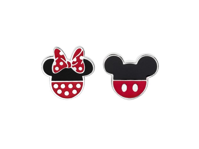 10996 disney detske nausnice minnie a mickey mouse stribrne es00007sl cs