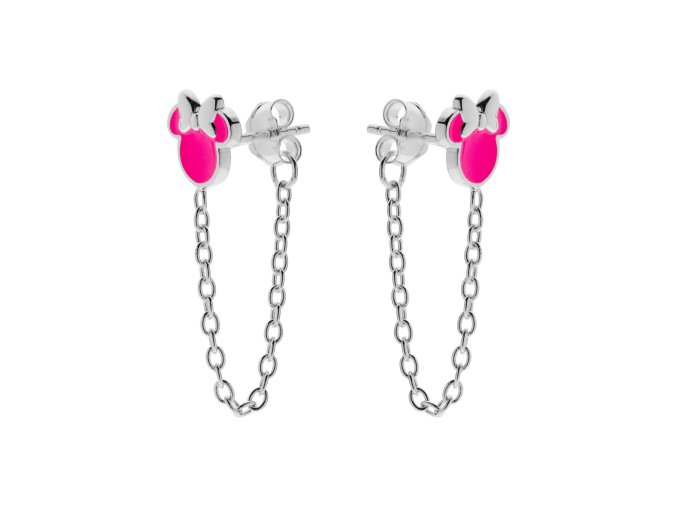 10135 disney detske nausnice minnie mouse stribrne es00051sl cs